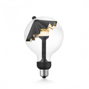 home sweet home_lightbulb g120_umbrella_dimmable_black_black &... home sweet home_lightbulb g120_umbrella_dimmable_black_black & Gold_L300120-03_8718808184694