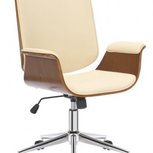 Buerostuhl_Mick_Kunstleder_walnuss_creme_1