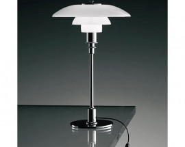 lampara-pompidou-sobremesa-cromada-tulipa-blanca